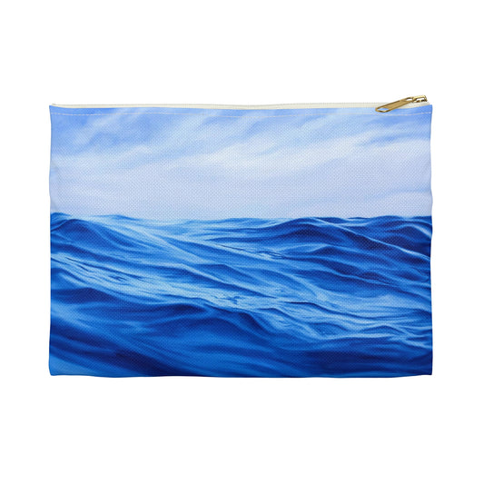 True Blue - Zippered Pouch