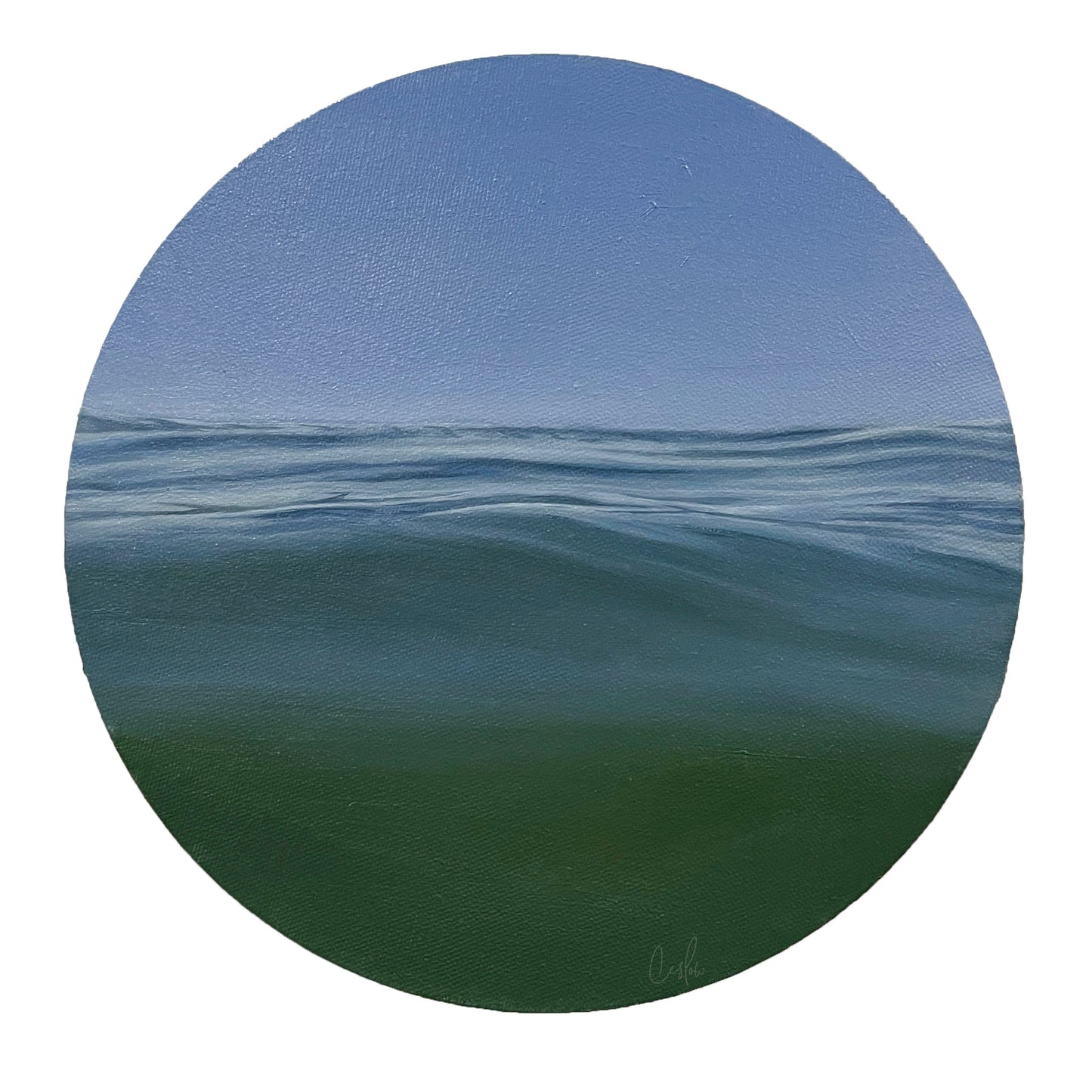Afloat in Azure Bliss - Original