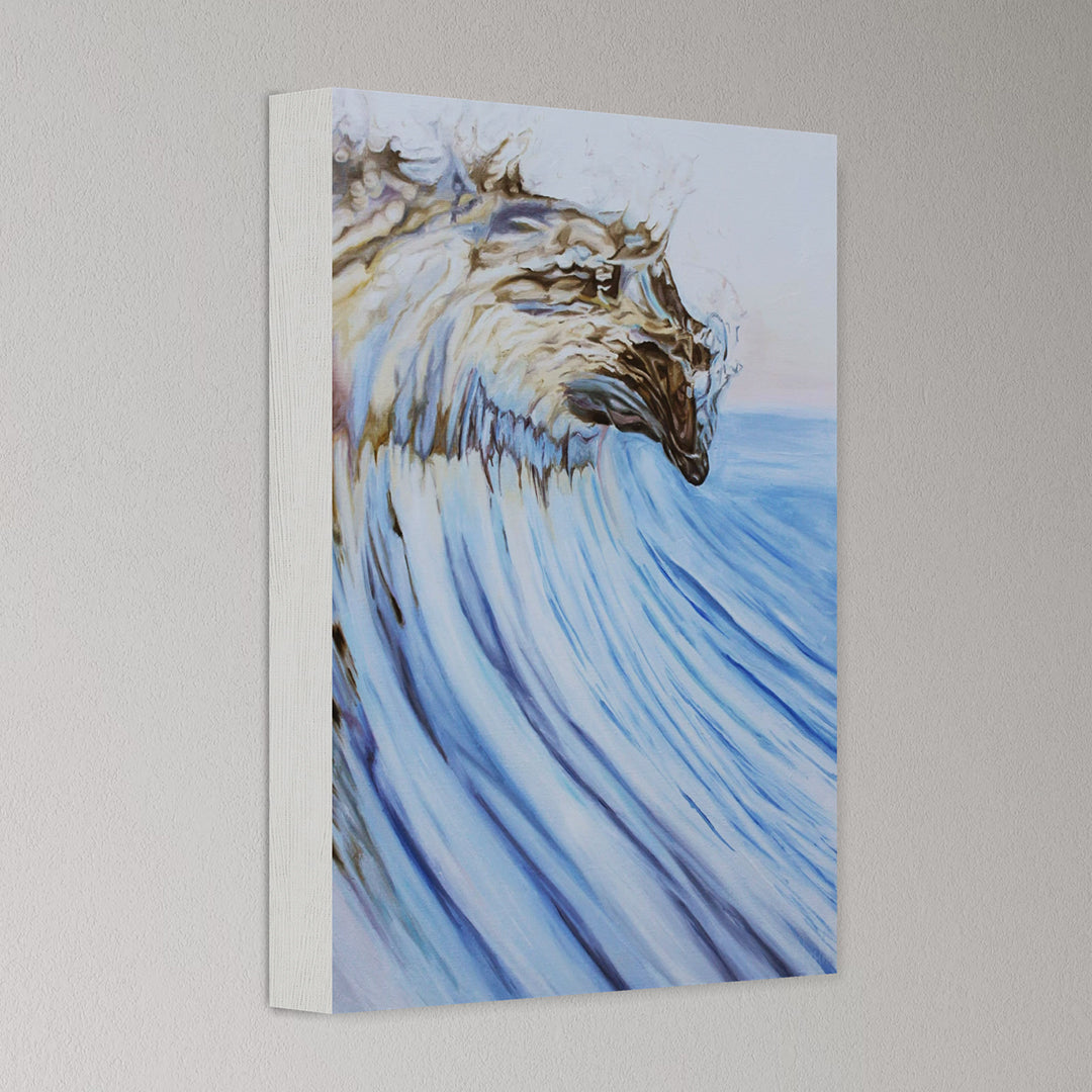 Canvas print of a wave