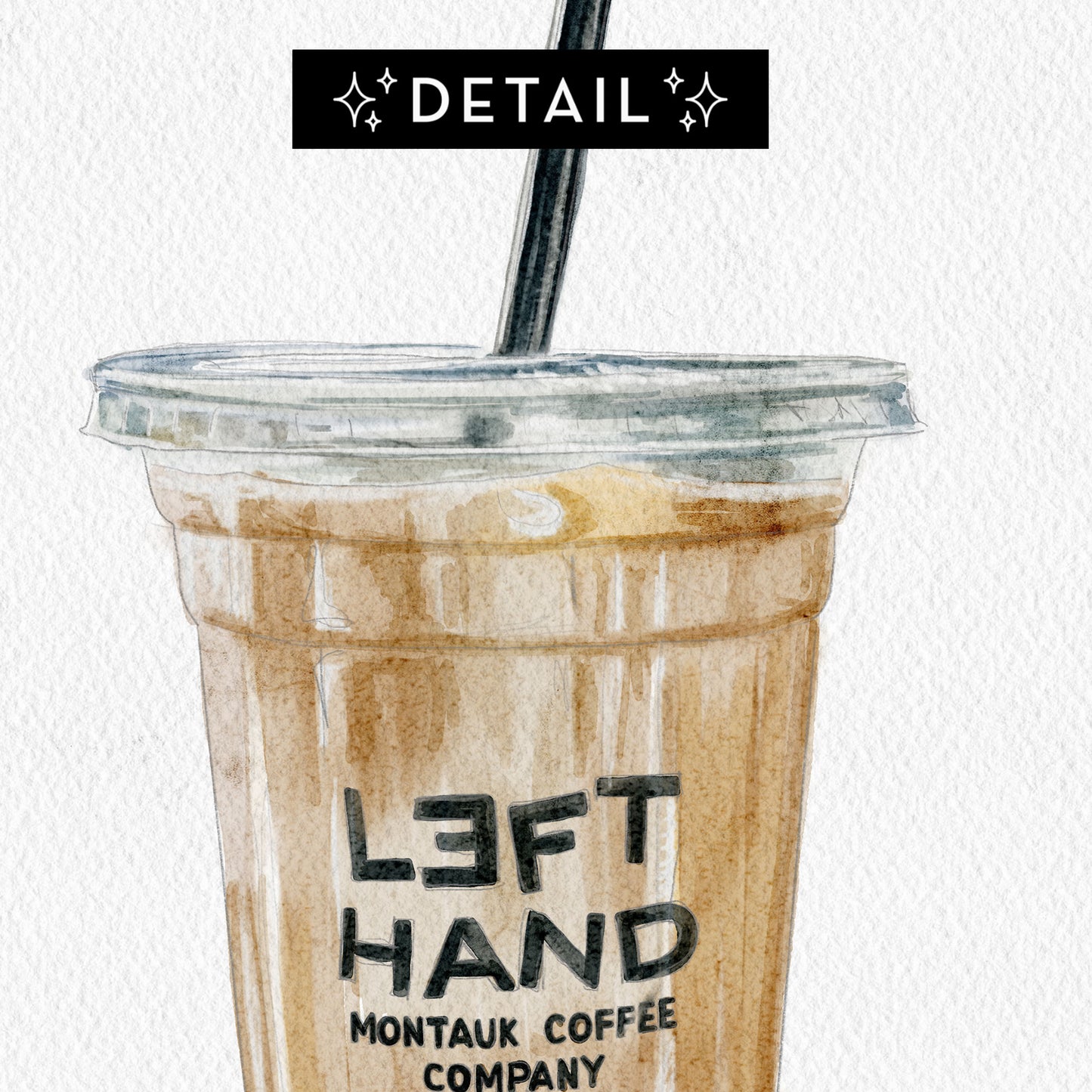 Left Hand Iced Coffee - Print