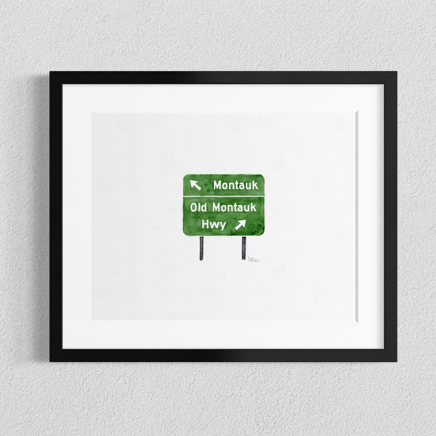 Montauk Highway Sign - Print