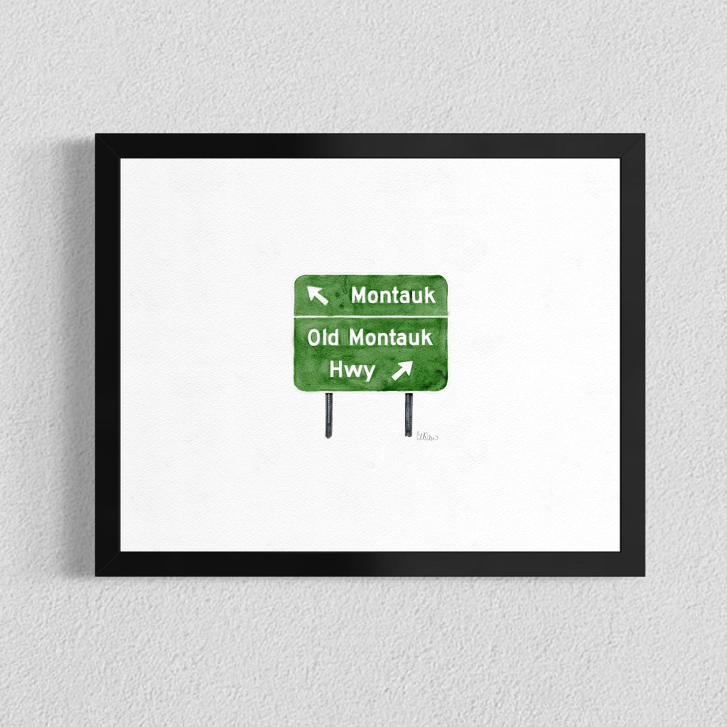 Montauk Highway Sign - Print