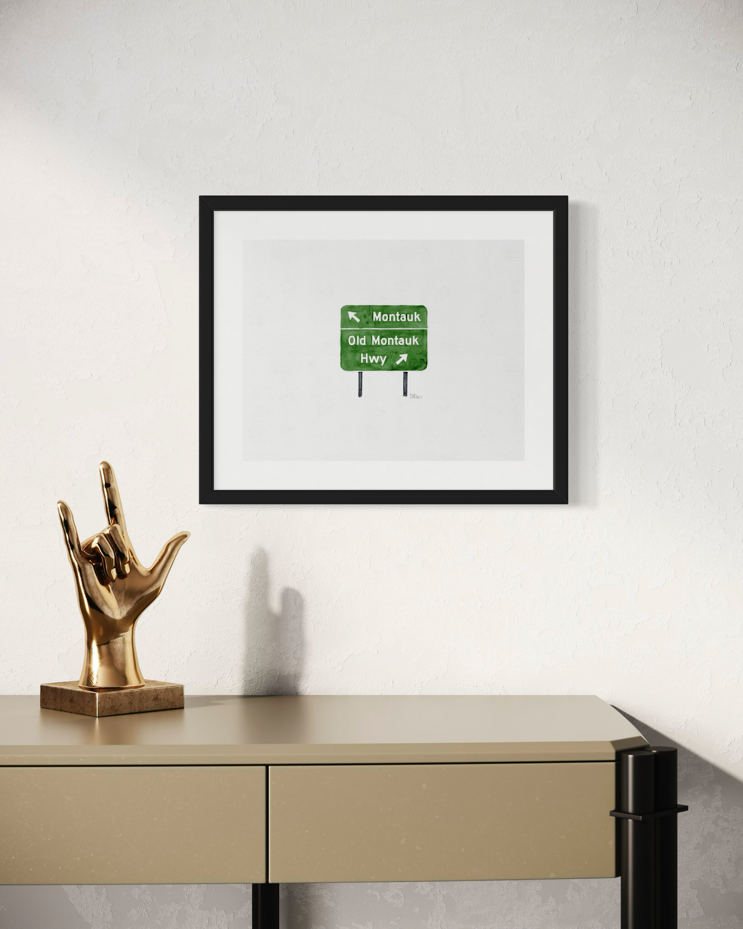 Montauk Highway Sign - Print