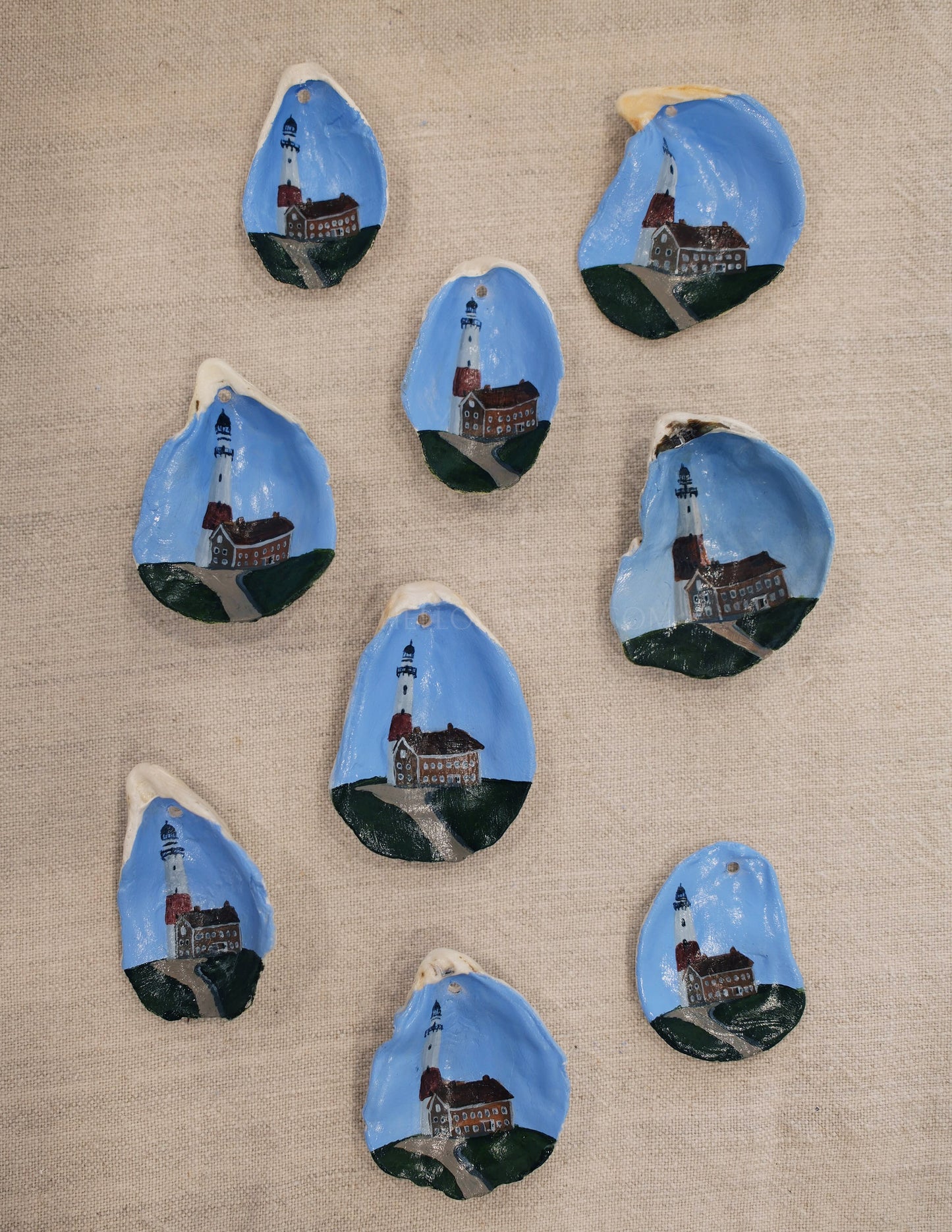 Seashell Ornament - Montauk Lighthouse