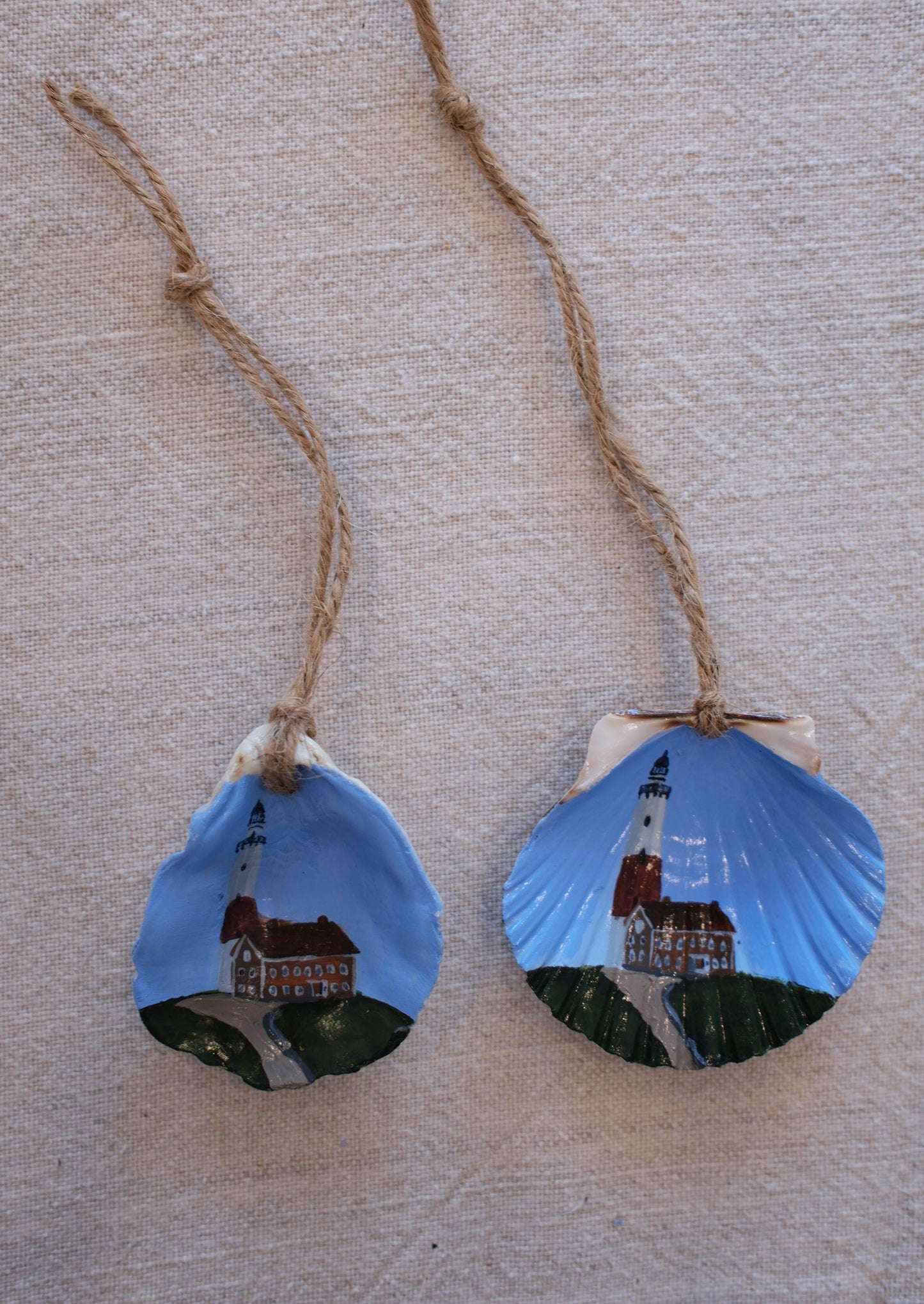 Seashell Ornament - Montauk Lighthouse