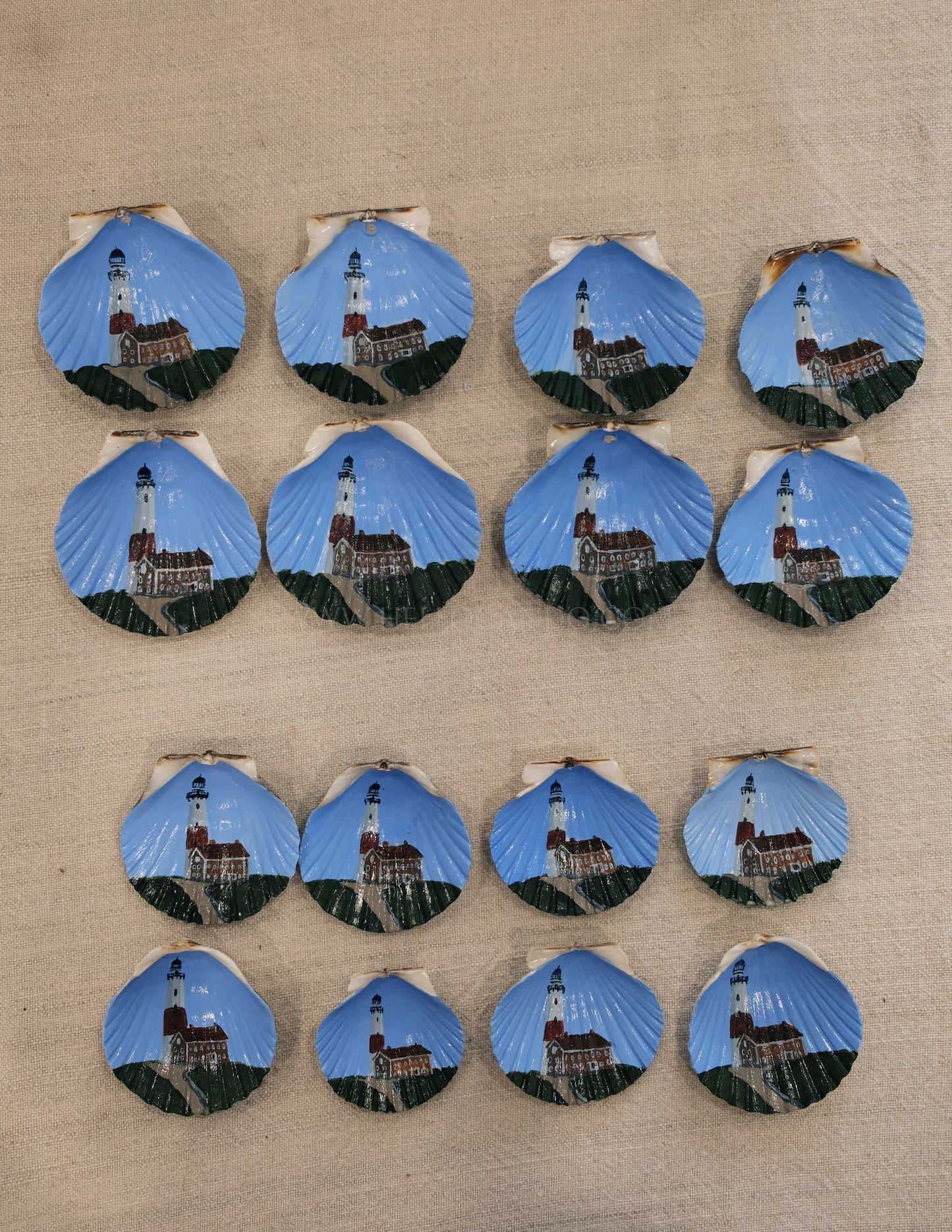 Seashell Ornament - Montauk Lighthouse