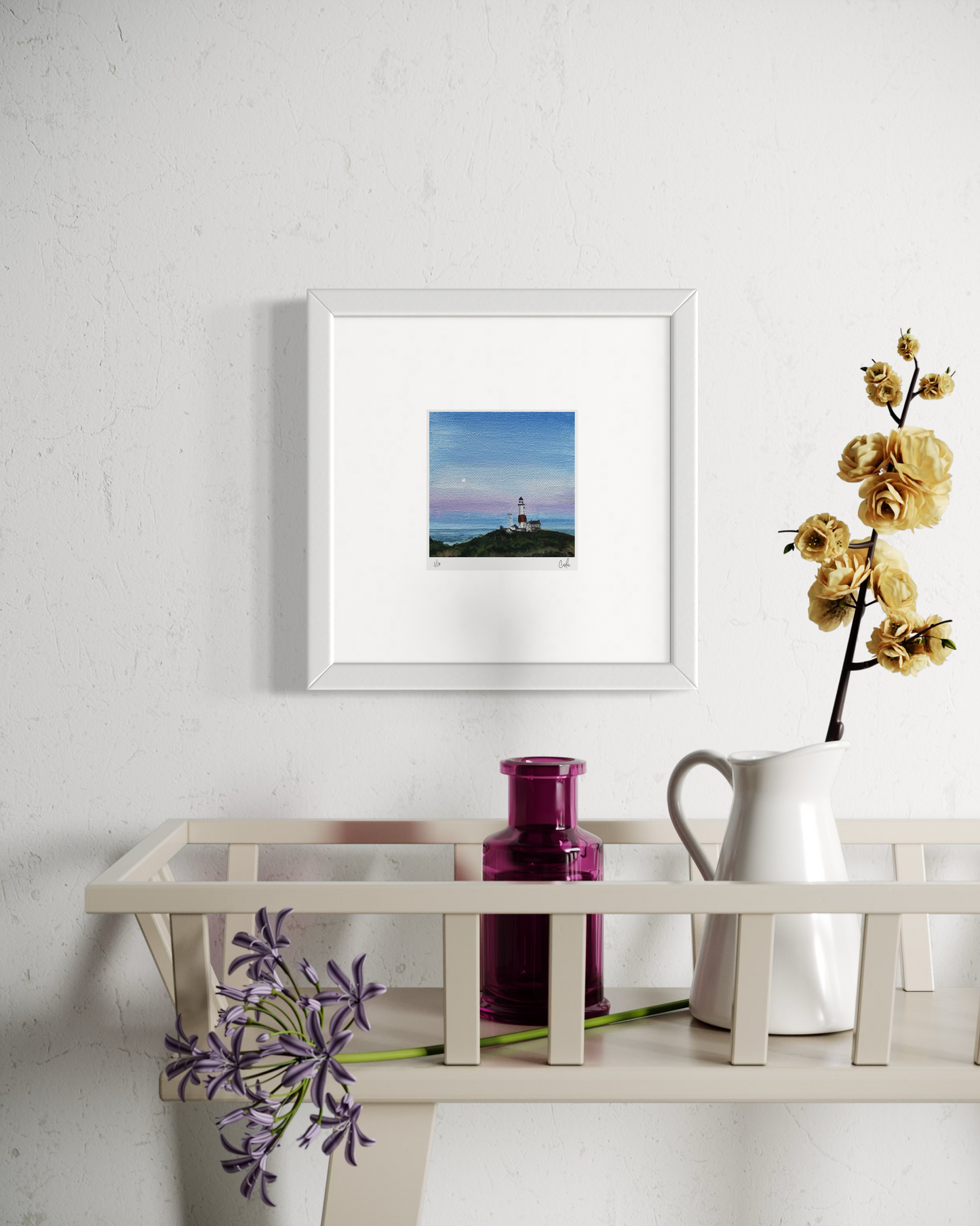Mini - Full Moon at the Lighthouse 2019 Collection - Mini Print - Limited Edition