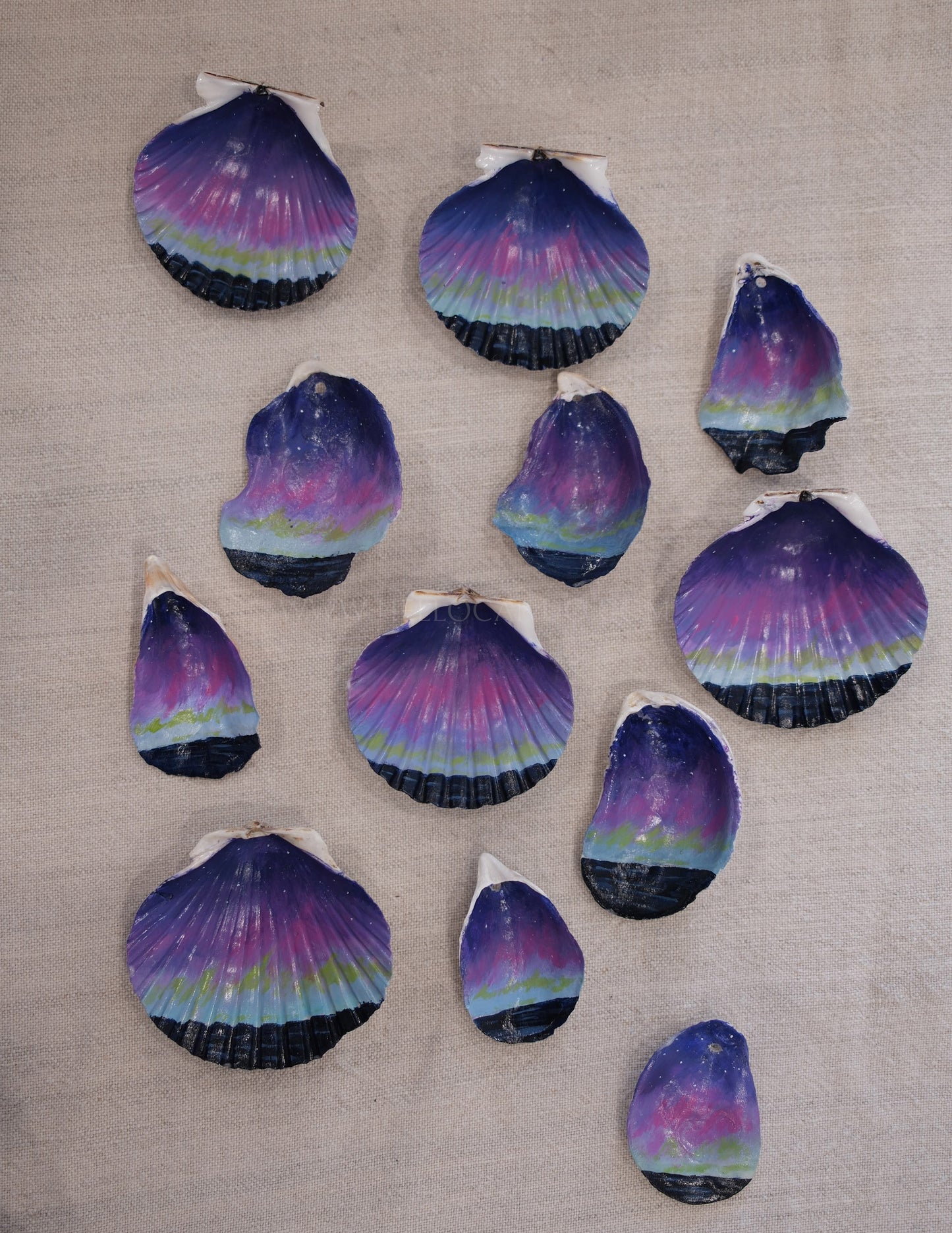 Seashell Ornament - Northern Lights