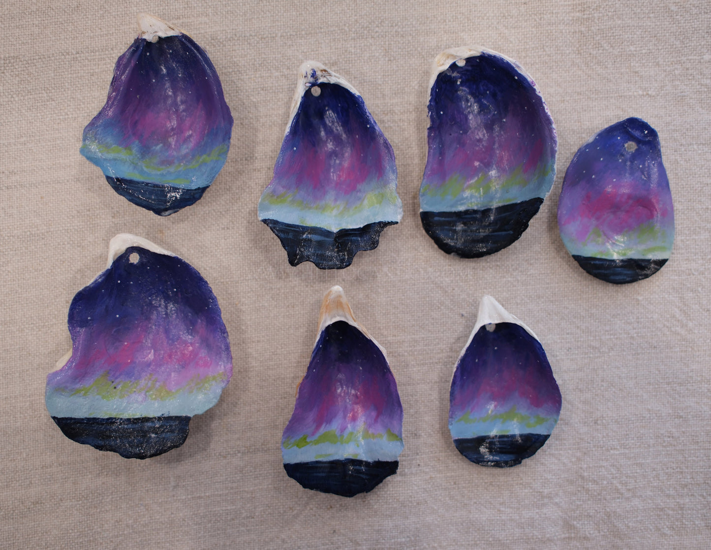 Seashell Ornament - Northern Lights