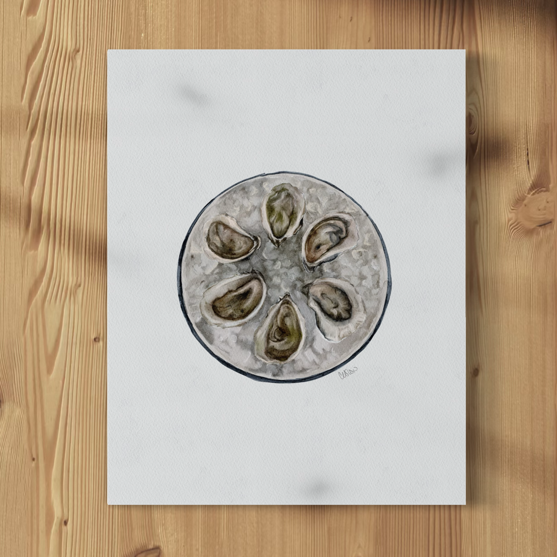Oysters on Ice - Print