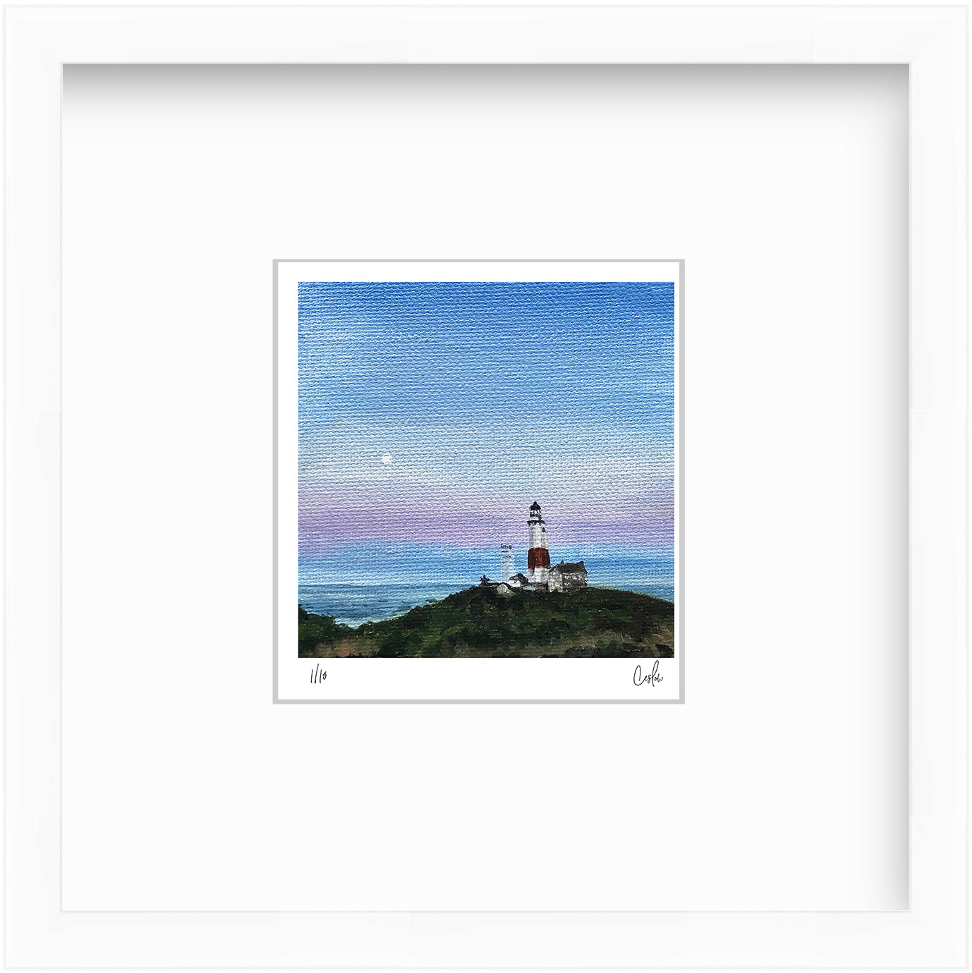Mini - Full Moon at the Lighthouse 2019 Collection - Mini Print - Limited Edition