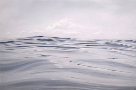 Between Here and Now – A Painting About Stillness, Space, and the Unseen