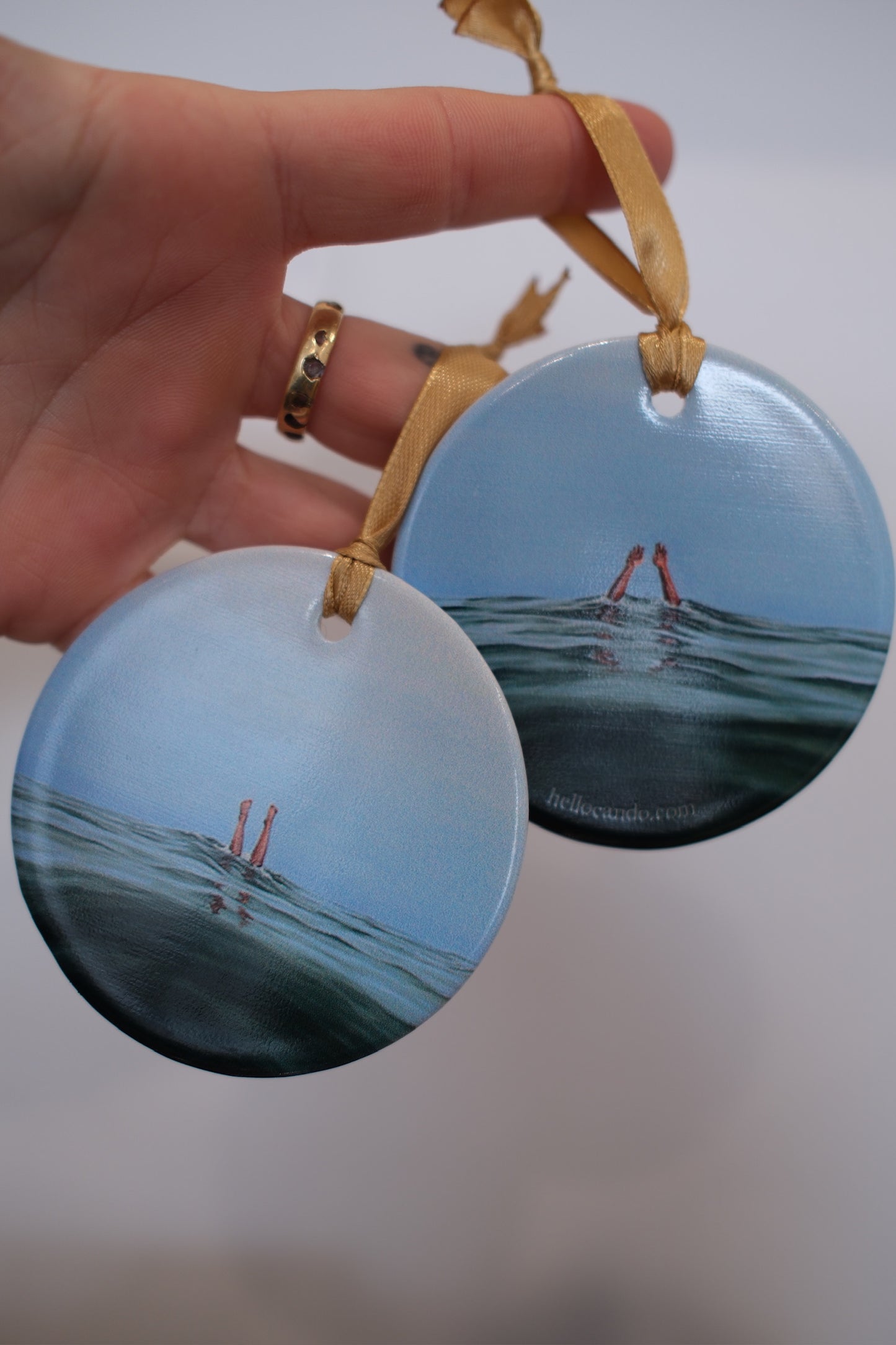 Ceramic Ornament - Double Sided