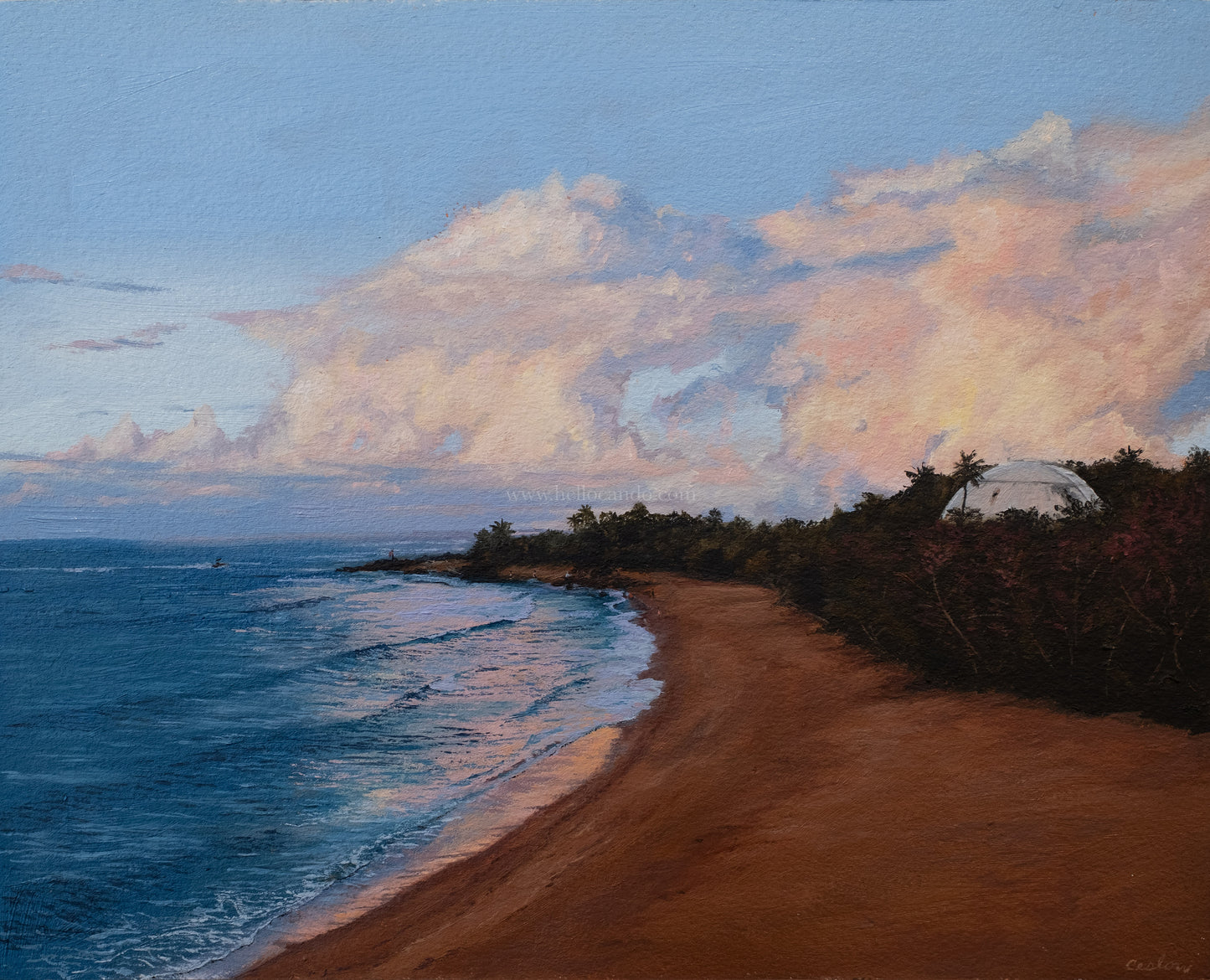 Evening Along Domes Beach - Original