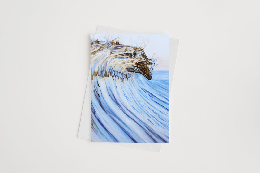 Golden Drop – Coastal Greeting Card by Candace Ceslow – Hello Cando