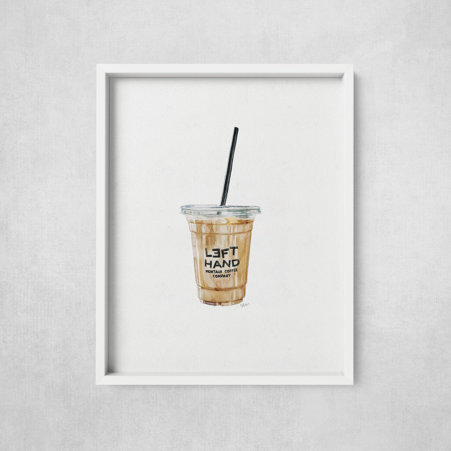 Left Hand Iced Coffee - Print