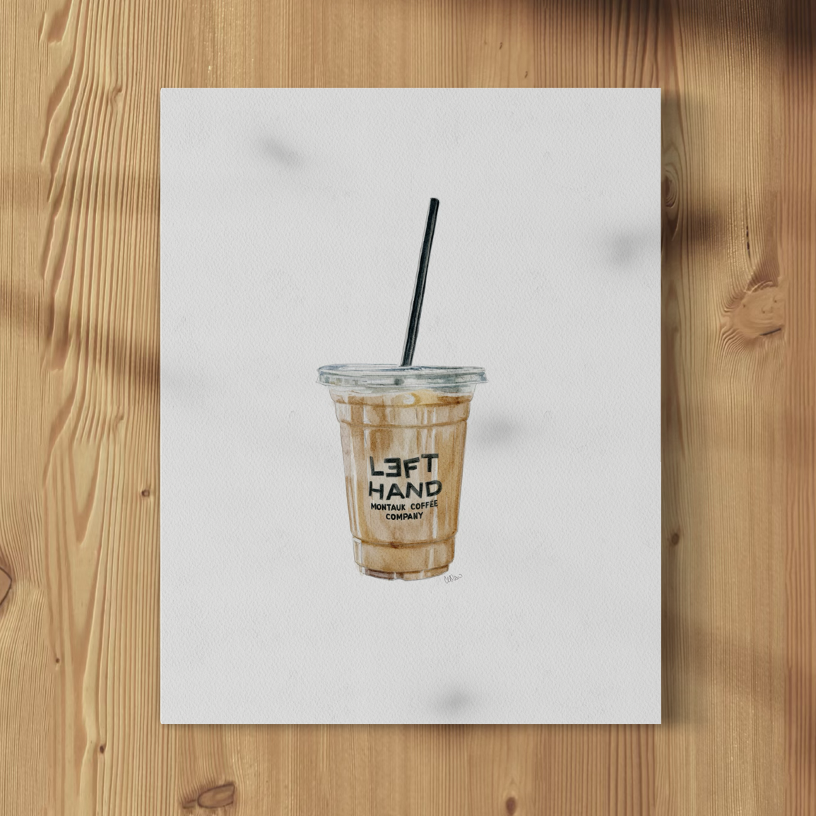 Left Hand Iced Coffee - Print