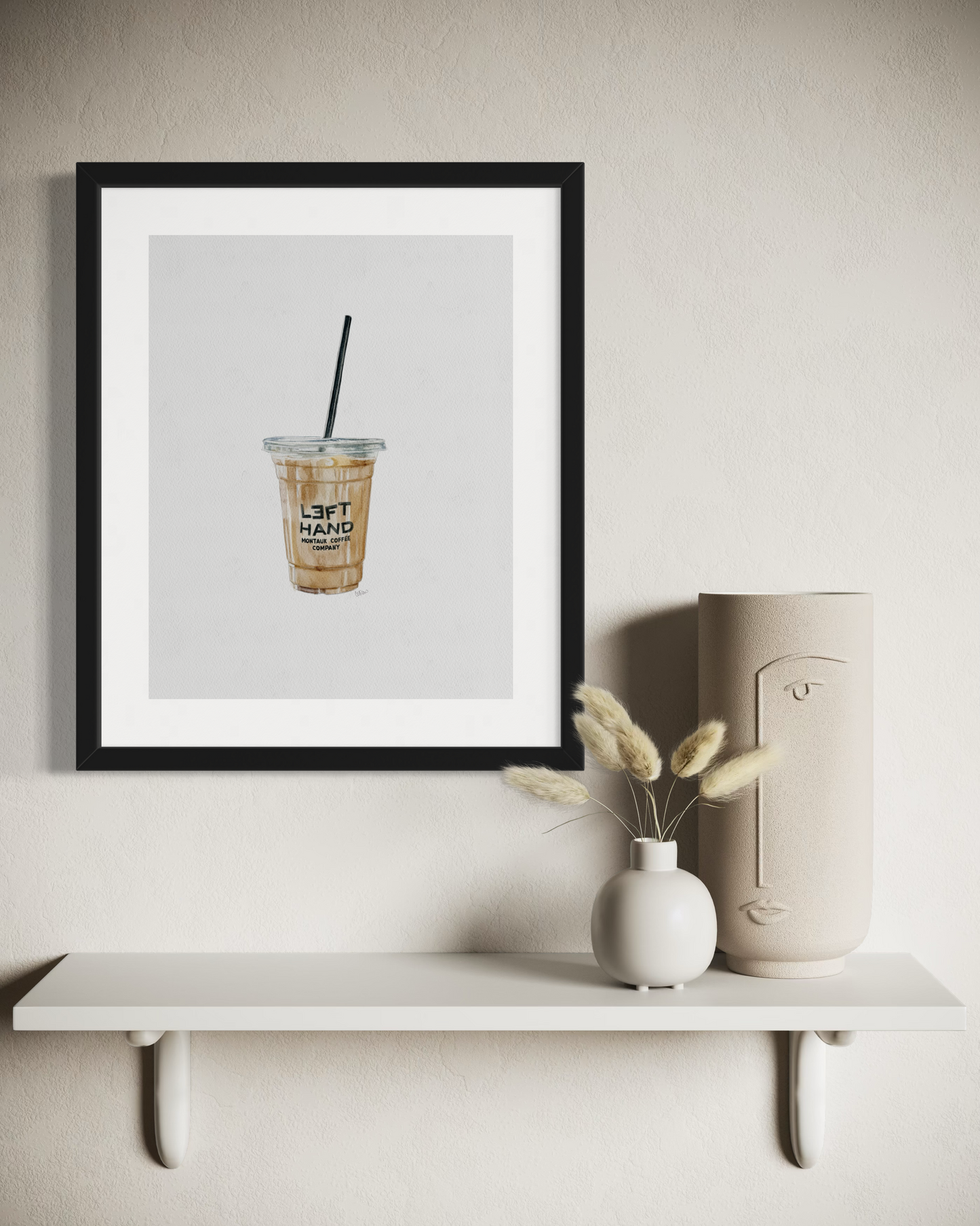 Left Hand Iced Coffee - Print