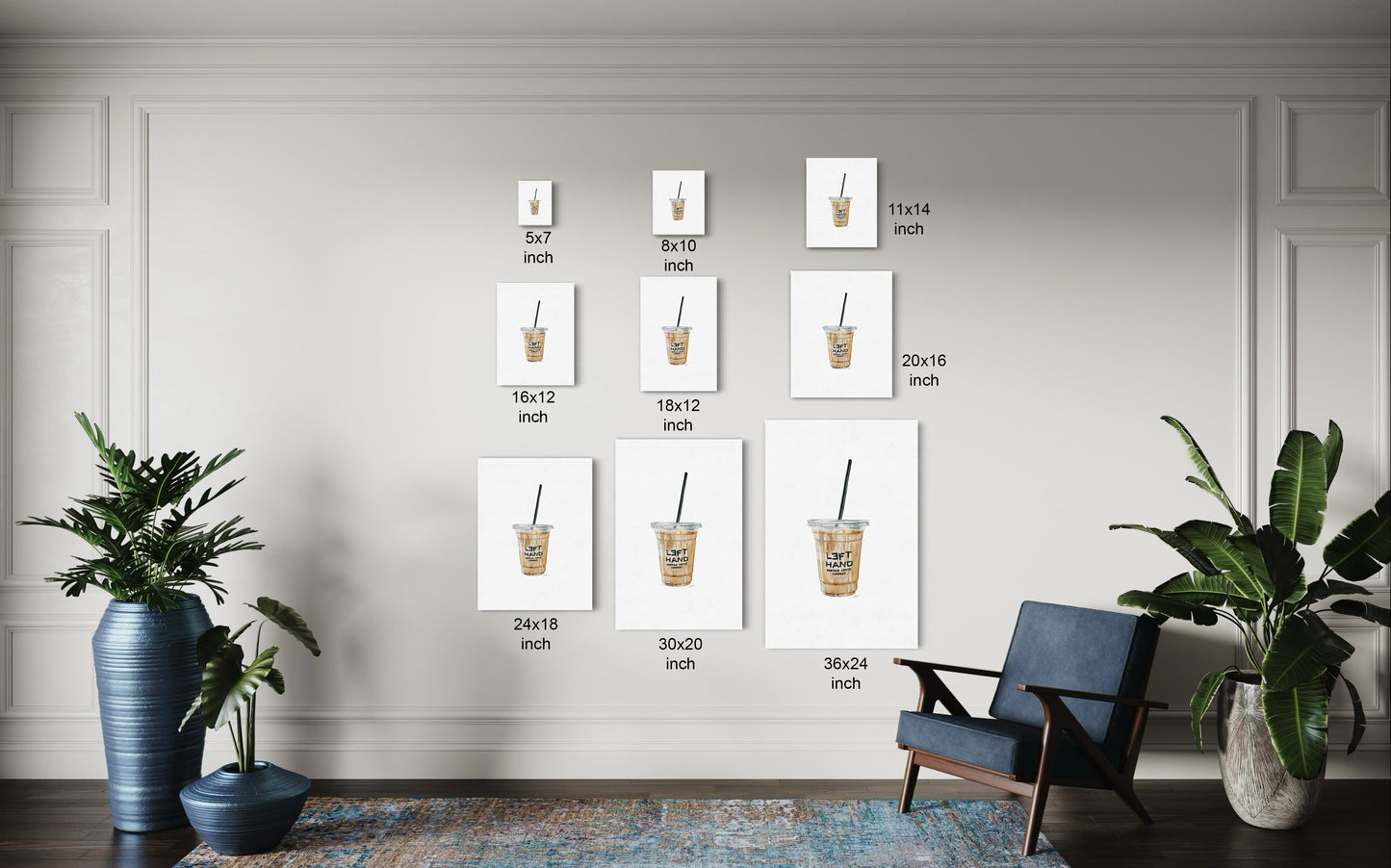 Left Hand Iced Coffee - Print