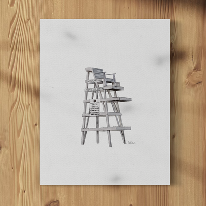 Lifeguard Stand - Print