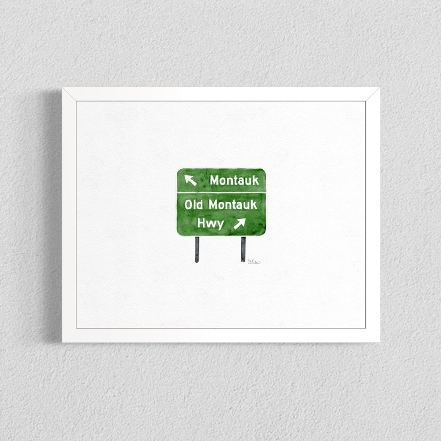 Montauk Highway Sign - Print