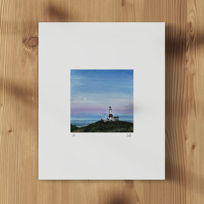 Mini - Full Moon at the Lighthouse 2019 Collection - Mini Print - Limited Edition