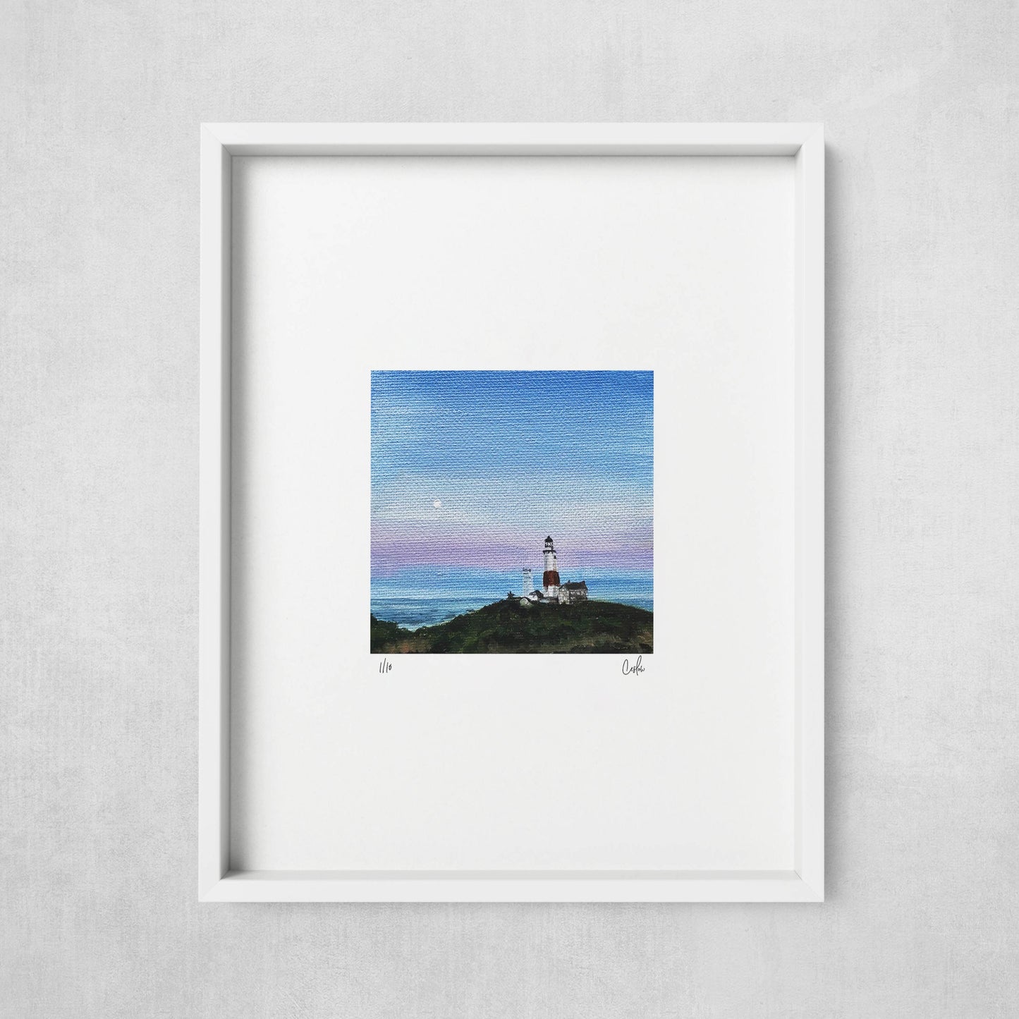 Mini - Full Moon at the Lighthouse 2019 Collection - Mini Print - Limited Edition