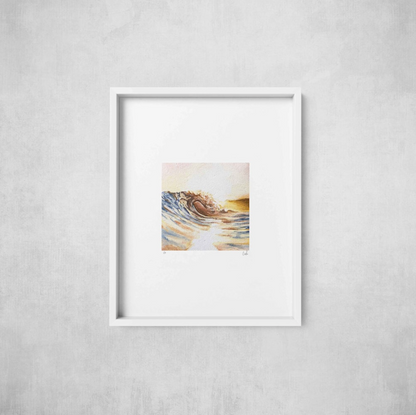 Golden Wave - Mini Print - Limited Edition