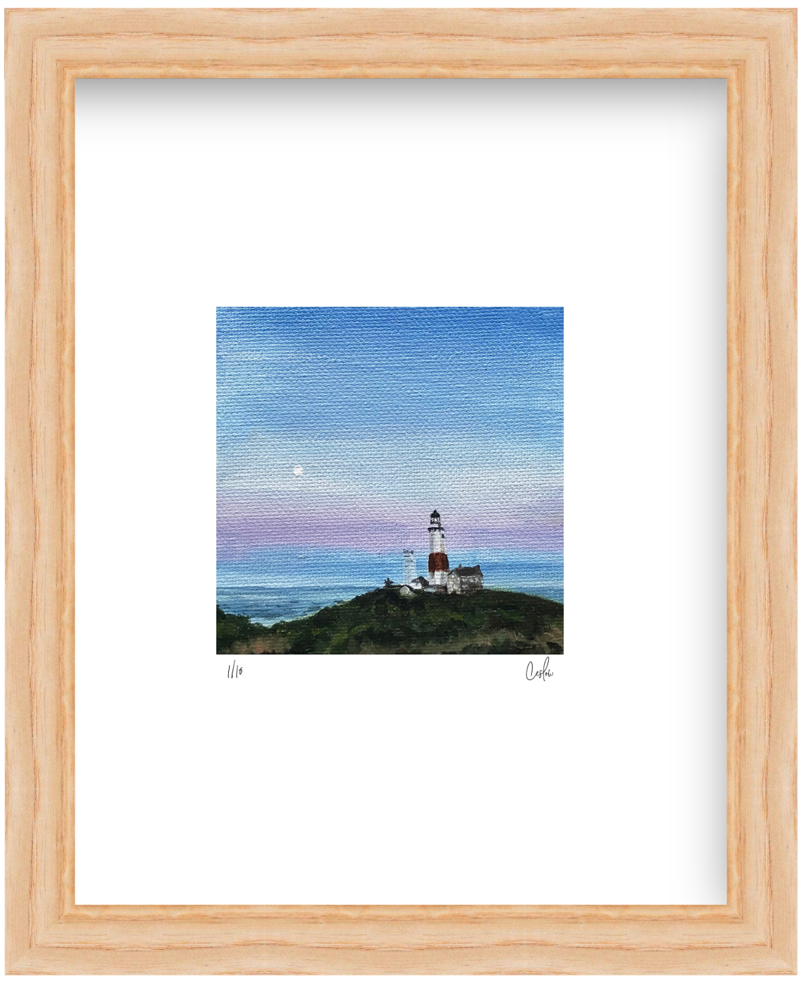 Mini - Full Moon at the Lighthouse 2019 Collection - Mini Print - Limited Edition