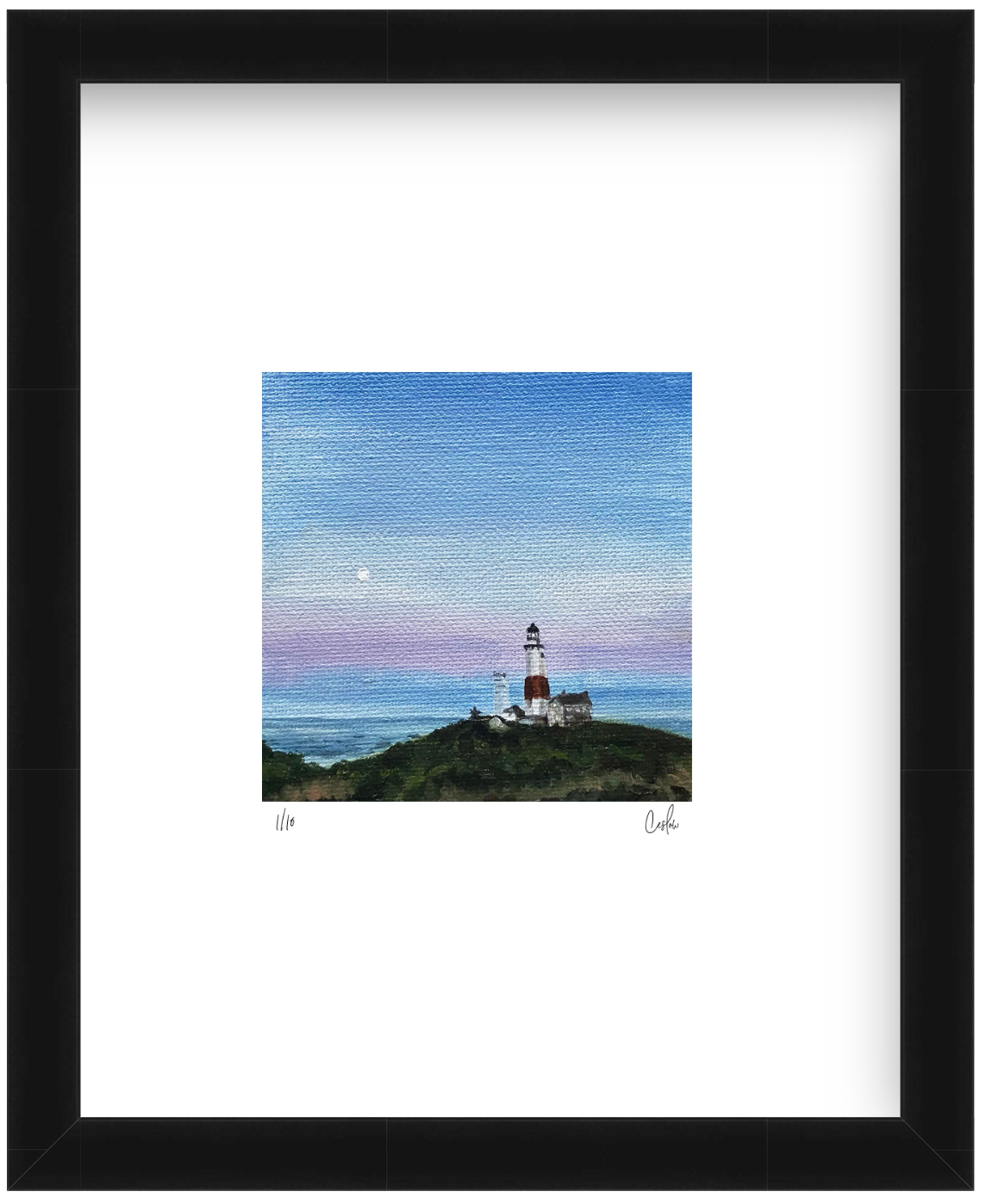Mini - Full Moon at the Lighthouse 2019 Collection - Mini Print - Limited Edition