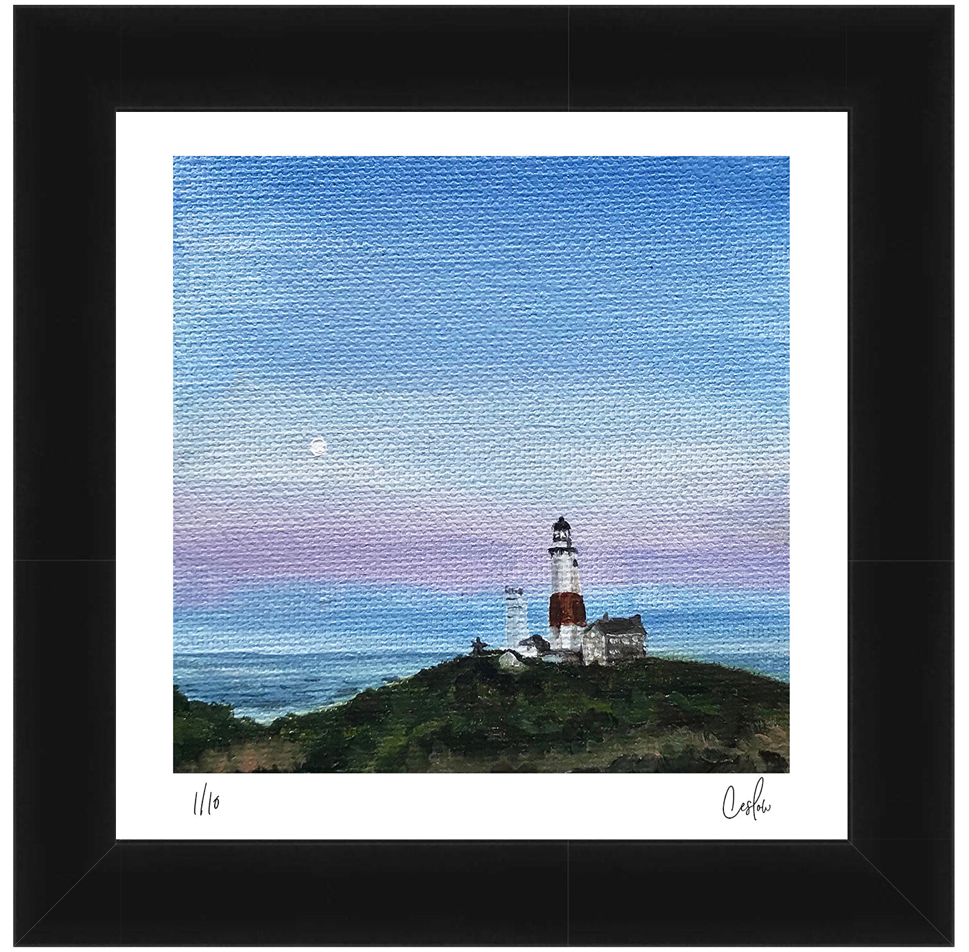 Mini - Full Moon at the Lighthouse 2019 Collection - Mini Print - Limited Edition