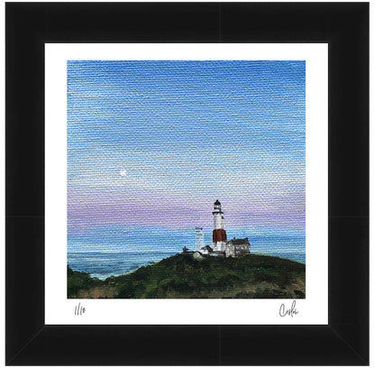 Mini - Full Moon at the Lighthouse 2019 Collection - Mini Print - Limited Edition
