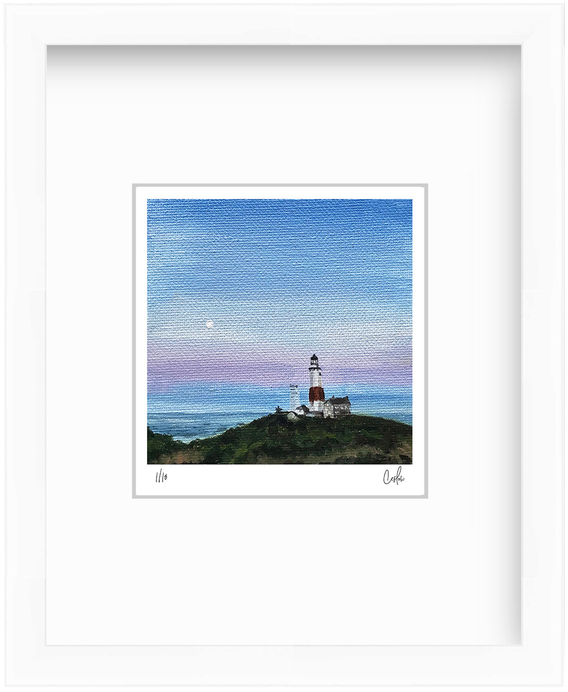 Mini - Full Moon at the Lighthouse 2019 Collection - Mini Print - Limited Edition