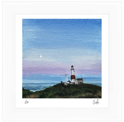Mini - Full Moon at the Lighthouse 2019 Collection - Mini Print - Limited Edition